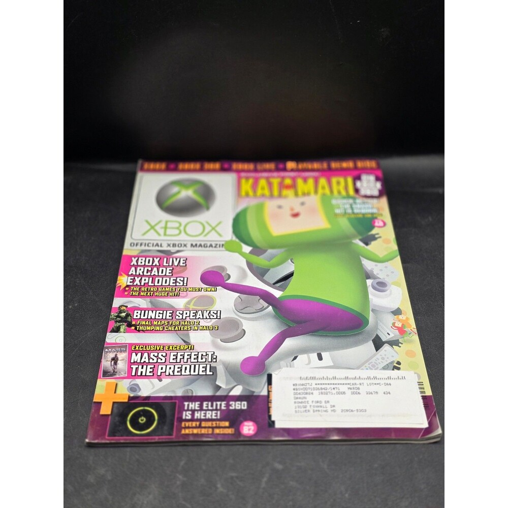 Official Xbox Magazine Katamari Mass Effect Halo 3 Xbox 360